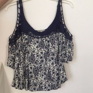 Floral off the shoulder top